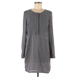 H&M Gray Long Sleeve Shirt Dress size 6